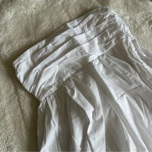 a&f White Strapless Dress